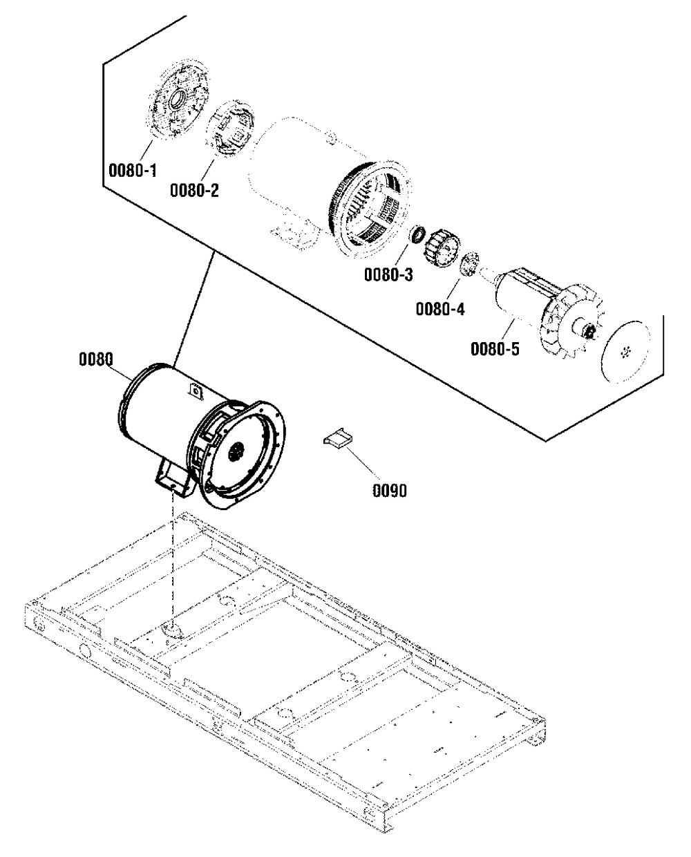Alternator Group Diagram and Parts List for 076168-00  Briggs and Stratton Generator